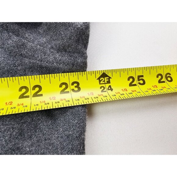 Untuckit Size Large Mens Gray Flannel Pocket Long Sleeve Logo Cotton Shirt - Picture 2 of 10